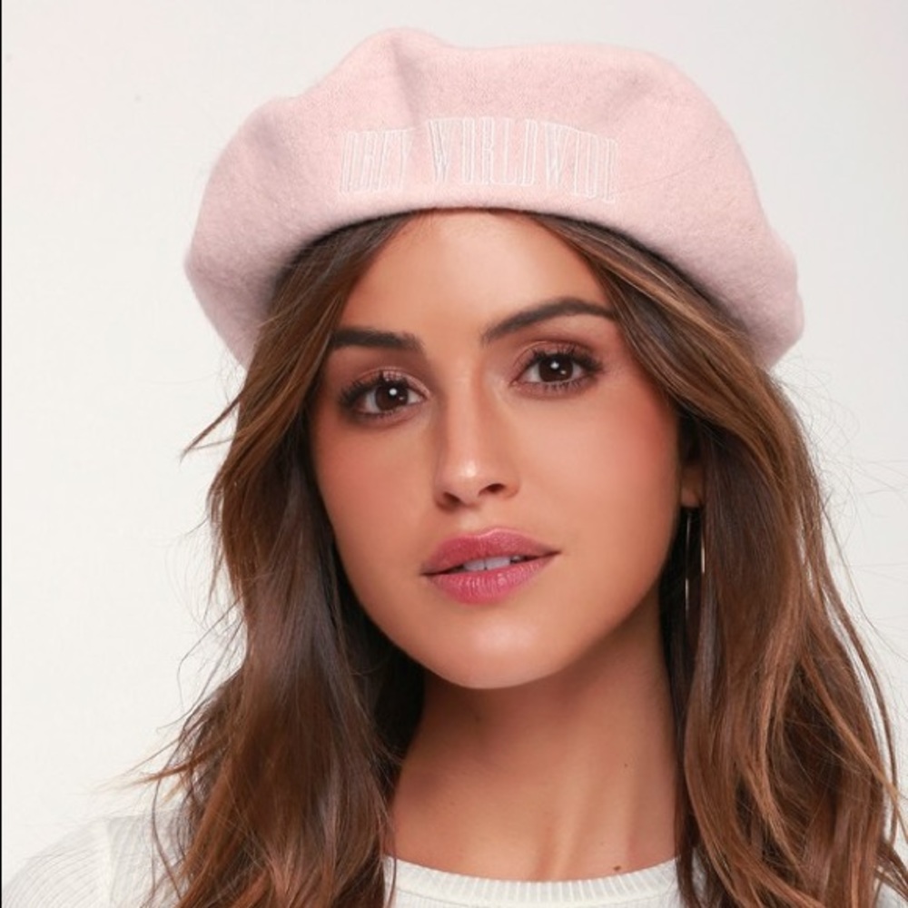 Blush Pink Obey Beret